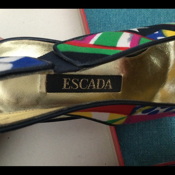 Multi colour escalation sling backs - Picture 3 of 3